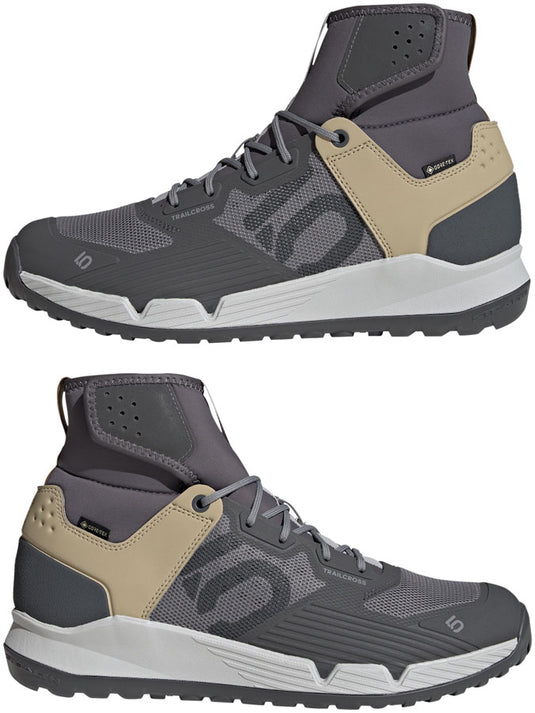 Five Ten Trailcross GTX Flat Shoes - Men's, Gray 5 / Gray 3 / Bronze, 12.5