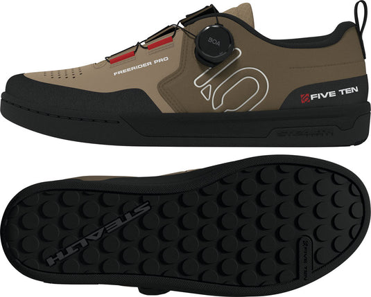 Five Ten Freerider Pro Boa Flat Shoes - Men's, Cardboard/Off White/Core Black, 6.5