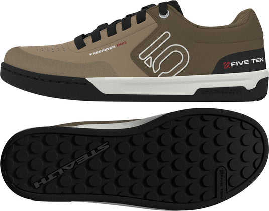 Five Ten Freerider Pro Flat Shoes - Men's, Cardboard/Off White/Core Black, 8