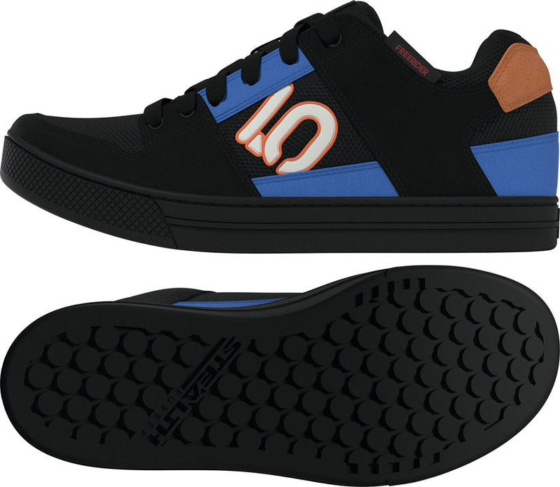 Load image into Gallery viewer, Five Ten Freerider Flat Shoes - Men's, Core Black/Off White/Ray Blue, 11
