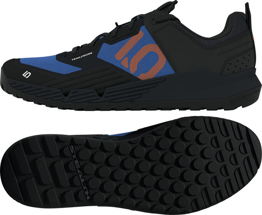 Five Ten Trailcross XT Flat Shoes - Men's, Core Black/Pure Orange/Ray Blue, 13