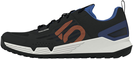 Five-Ten-Trailcross-LT-Flat-Shoes-Men's-Core-Black-Pure-Orange-Ray-Blue-Flat-Pedal-Shoes