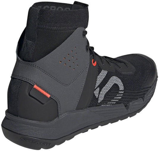 Five Ten Trailcross Mid Pro Flat Shoes - Men's, Core Black / Gray Two / Solar Red, 9.5