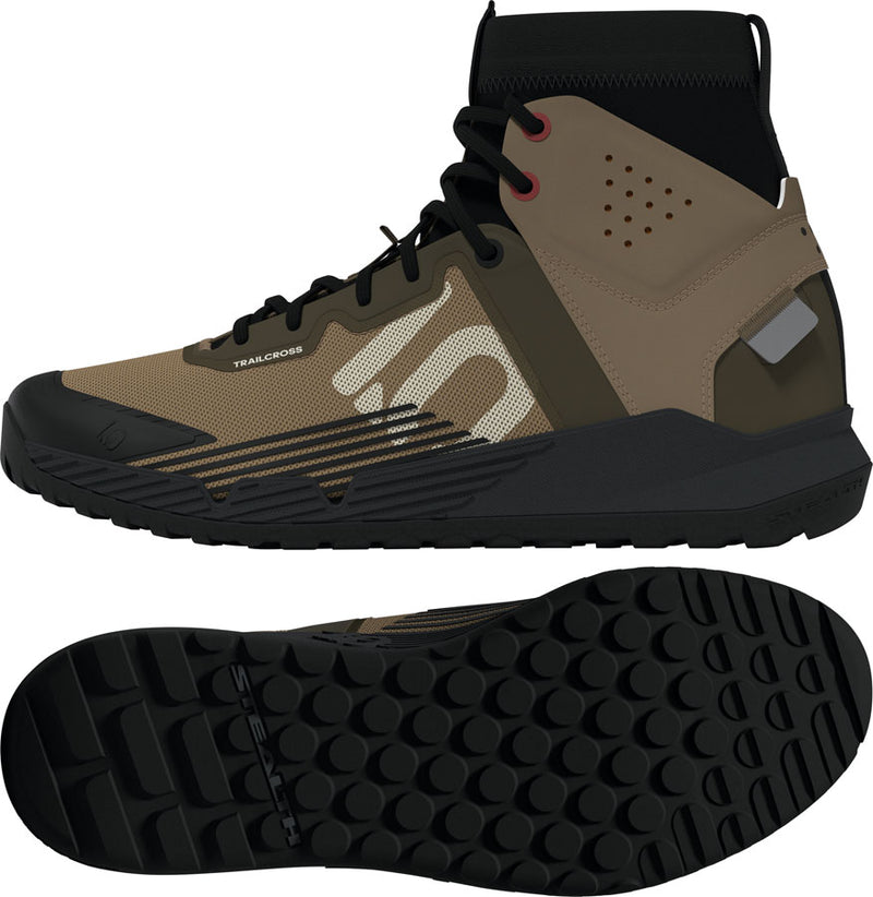 Load image into Gallery viewer, Five Ten Trailcross Mid Pro Flat Shoes - Men's, Cardboard/Off White/Core Black, 13
