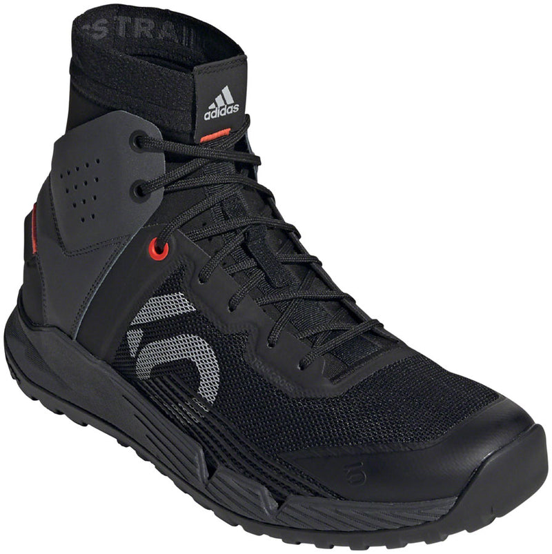 Load image into Gallery viewer, Five-Ten-Trailcross-Mid-Pro-Flat-Shoe---Men&#39;s--Core-Black---Grey-Two---Solar-Red-12--Flat-Shoe-for-platform-pedals_SH0445
