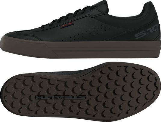 Five Ten Sleuth DLX2 Flat Shoes - Men's, Core Black/Carbon/Gum 5, 7.5