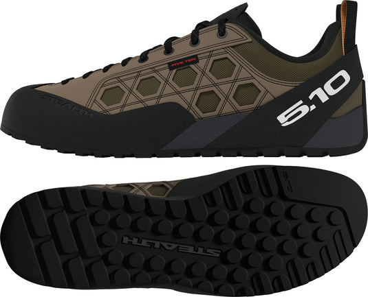 Five Ten Guidetennie Flat Shoes - Men's, Cardboard/FTWR White/Core Black, 10
