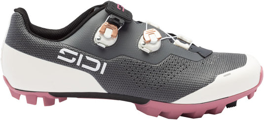 SIDI-Dominator-X-XC-Clipless-Shoes-Women's-Anthracite-Ice-White-Antique-Ice-White-Mountain-Biking-Shoes