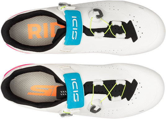 SIDI Genius X WYVE Road Shoes - Men's, White Fluo, 45