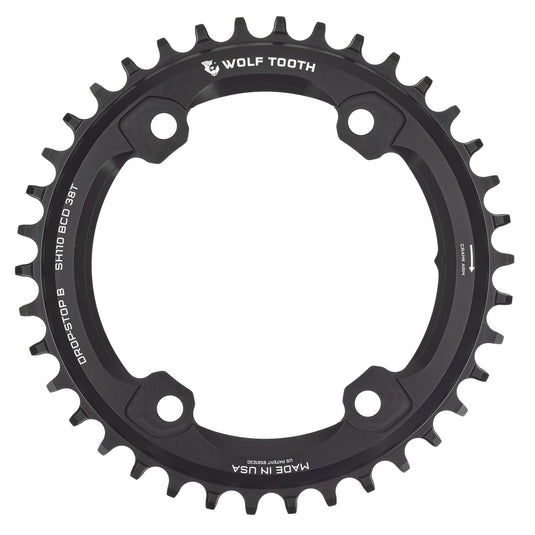 Wolf Tooth Aero 110 Asymmetric 52t Chainring for Shimano GRX 800 Series | CNC Machined Aluminum, Drop-Stop ST, 12-Speed Hyperglide+ Compatible, Lightweight Race-Performance Bicycle Components with Wide/Narrow Tooth Profile