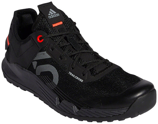 Five-Ten-Trailcross-LT-Flat-Shoes-Women's-Core-Black-Gray-Two-Solar-Red-Core-Black-Gray-Two-Solar-Red-8.5-Flat-Pedal-Shoes