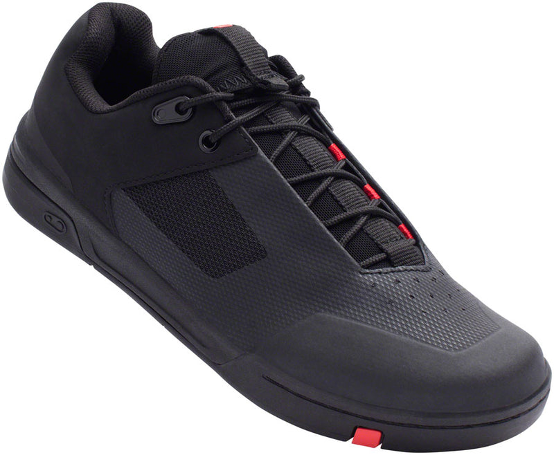 Load image into Gallery viewer, Crank Brothers Stamp Lace Men&#39;s Flat Shoe - Black/Red/Black, Size 12
