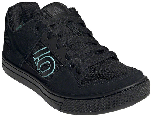 Five-Ten-Freerider-Flat-Shoe-----Women's--Core-Black---Acid-Mint---Core-Black-9--Flat-Shoe-for-platform-pedals_FTSH0672