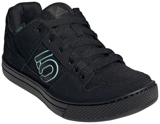 Five-Ten-Freerider-Flat-Shoe-----Women's--Core-Black---Acid-Mint---Core-Black-8.5--Flat-Shoe-for-platform-pedals_FTSH0671
