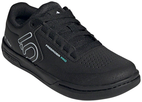 Five-Ten-Freerider-Pro-Flat-Shoe-----Women's--Core-Black---Crystal-White---Acid-Mint-8.5--Flat-Shoe-for-platform-pedals_FTSH0682