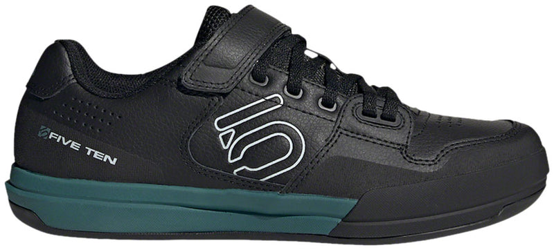 Load image into Gallery viewer, Five Ten Hellcat Mountain Clipless Shoes - Women&#39;s, Core Black / Crystal White / Hazy Emerald, 10.5
