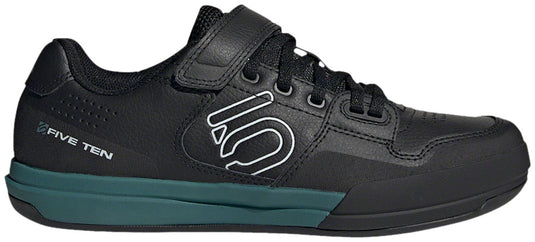 Five Ten Hellcat Mountain Clipless Shoes - Women's, Core Black / Crystal White / Hazy Emerald, 8.5