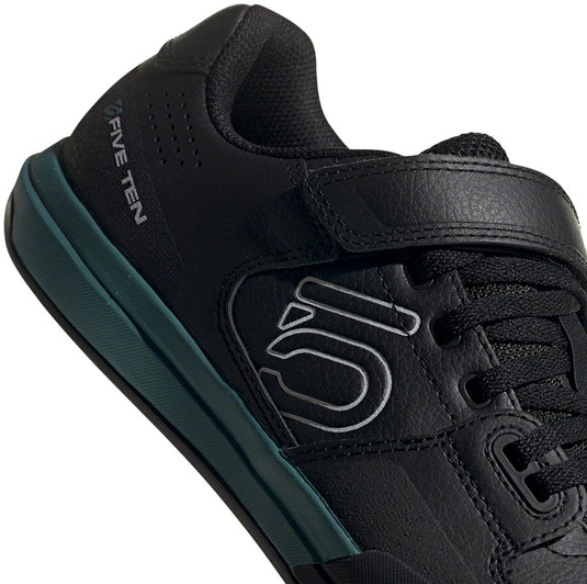 Five Ten Hellcat Mountain Clipless Shoes - Women's, Core Black / Crystal White / Hazy Emerald, 10.5