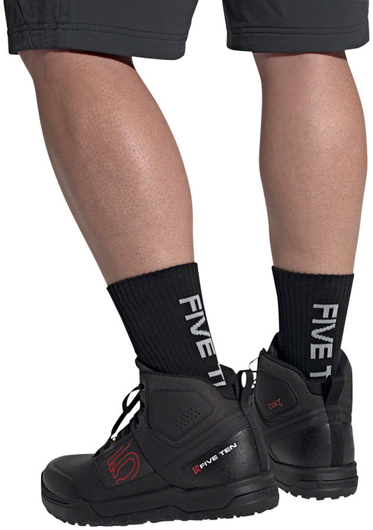 Five Ten Impact Pro Mid Flat Shoes - Men's, Core Black/Red/Core Black, 9.5