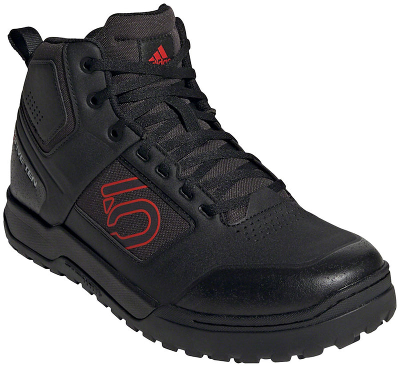 Load image into Gallery viewer, Five-Ten-Impact-Pro-Mid-Flat-Shoes-Men's-Core-Black-Red-Core-Black-Core-Black-Red-Core-Black-9-Flat-Pedal-Shoes
