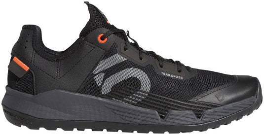 Five Ten Trailcross LT Flat Shoes - Men's, Core Black / Gray Two / Solar Red, 6.5