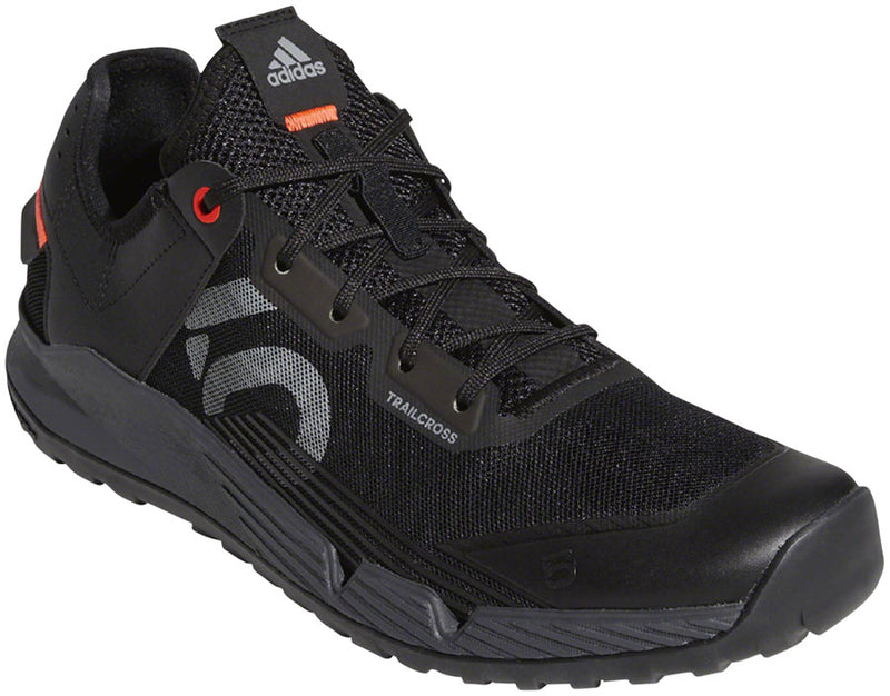 Load image into Gallery viewer, Five-Ten-Trailcross-LT-Flat-Shoe---Men&#39;s--Black-Gray-Two-Solar-Red-6.5--Flat-Shoe-for-platform-pedals_SH7699
