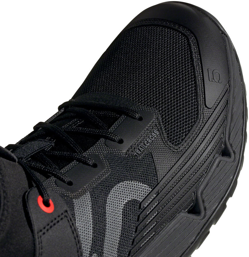 Five Ten Trailcross XT Flat Shoes - Men's, Core Black / Gray Four / Solar Red, 7.5