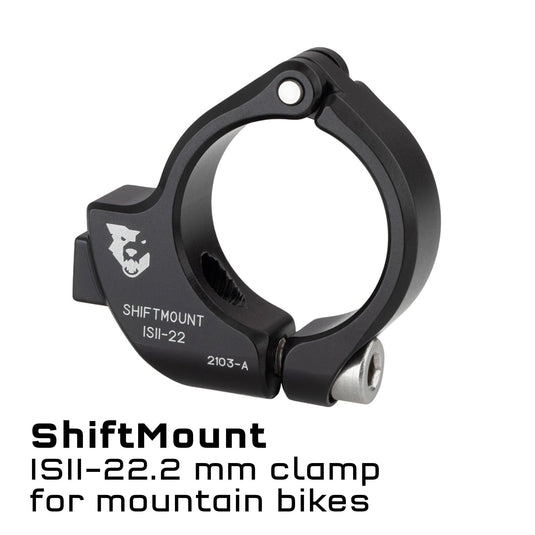 Wolf Tooth ShiftMount I-Spec-EV to I-Spec-II Brake Adapter - 6061-T6 Aluminum, Compatible with Shimano & SRAM Shifters, Seamless Handlebar Mounting for MTB & Road Cycling