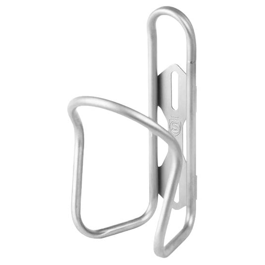 Silca Sicuro Titanium Cage V2 Bike Bottle Cages Lightweight, Seamless Titanium, Silver, Durable Cycling Accessory (Set of 2)