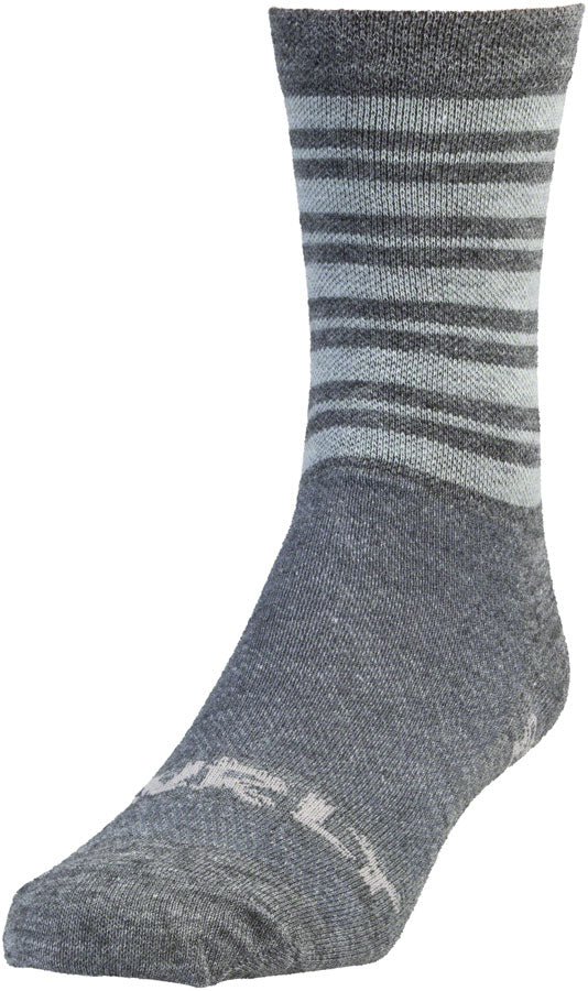 Load image into Gallery viewer, Surly Stripey Socks - Charcoal, Gravel Gray, Lead Heather, Medium
