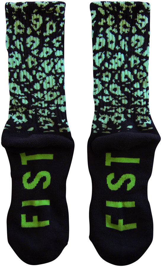 Load image into Gallery viewer, Fist Handwear Croc Crew Sock - Black/Green, Medium
