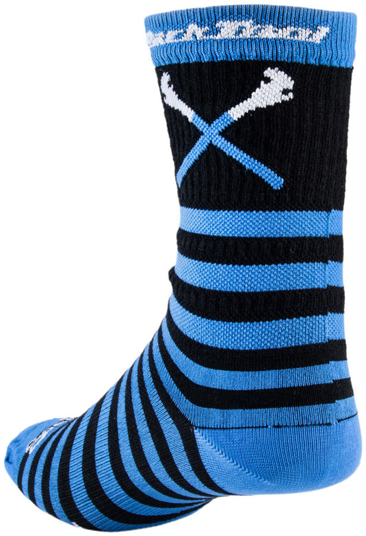 Park Tool SOX-6 Cycling Socks - Black/Blue, Small/Medium