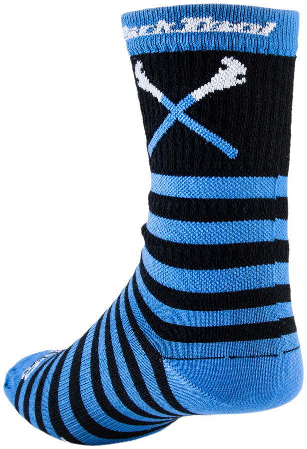 Load image into Gallery viewer, Park Tool SOX-6 Cycling Socks - Black/Blue, Large/X-Large
