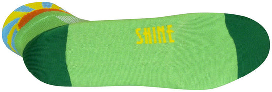 SockGuy Classic Sunshine Socks - 3 inch, Green/Yellow/Orange/Blue, Small/Medium