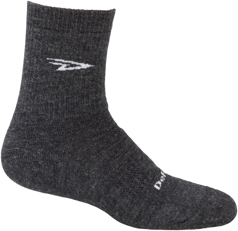 Load image into Gallery viewer, DeFeet Woolie Boolie D-Logo Socks - 4 inch, Charcoal, X-Large
