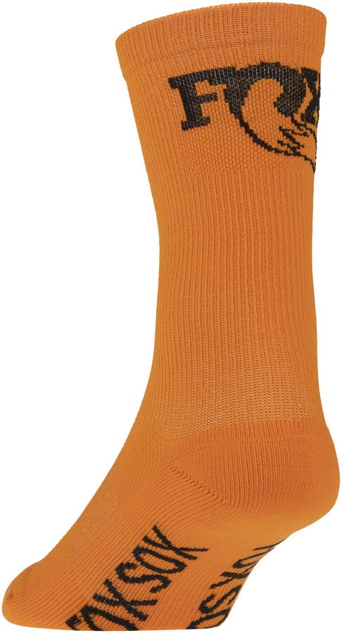 Load image into Gallery viewer, FOX High Tail Socks - Orange, 7&quot;, Small/Medium

