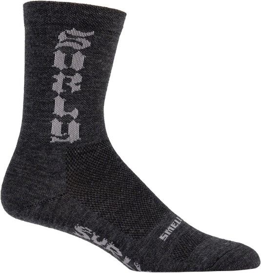 Surly Born to Lose Sock - Charcoal, Small