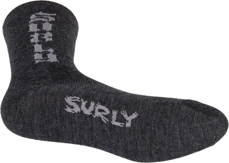 Load image into Gallery viewer, Surly Born to Lose Sock - Charcoal, Small

