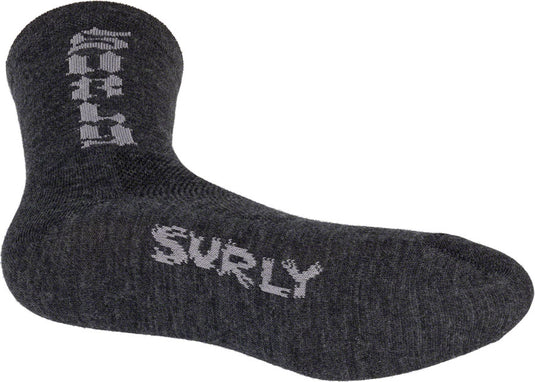 Surly Born to Lose Sock - Charcoal, Medium