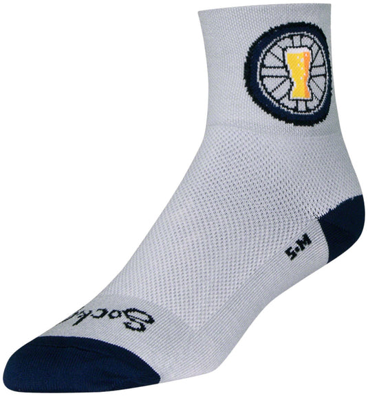 SockGuy Classic Destiny Soft Athletic Socks 3 Inch Cuff Gray Large/X-Large