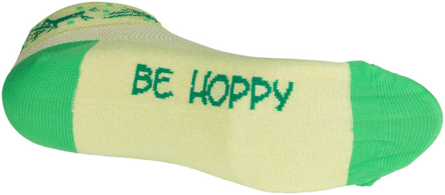 SockGuy Classic Hopper Socks 1 inch Green Womens Small Medium Synthetic