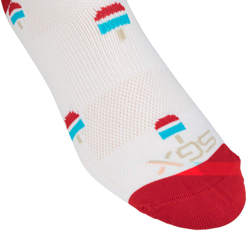 Load image into Gallery viewer, SockGuy SGX Pops Socks - 5&quot;, White, Large/X-Large
