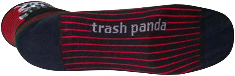 Load image into Gallery viewer, SockGuy Classic Busted Socks - 3&quot;, Black/Red Stripe, Small/Medium
