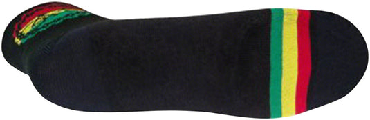 SockGuy Classic Rasta Ride Socks - 3", Black/Rasta, Large/X-Large