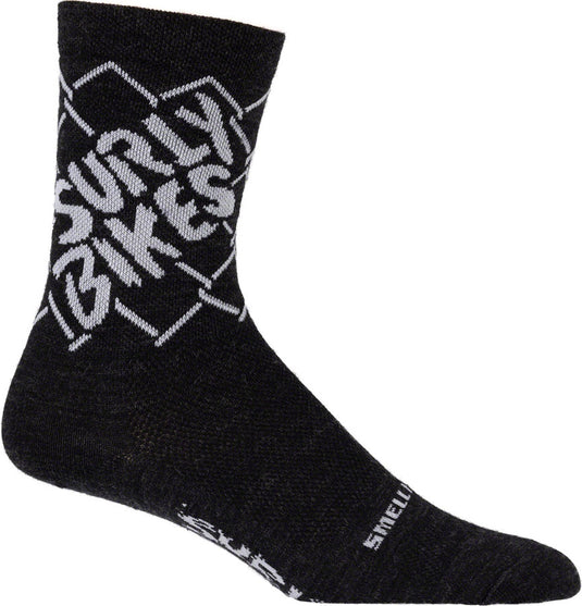 Surly On the Fence Socks - Charcoal, Large