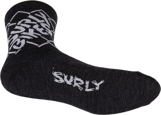 Surly On the Fence Socks - Charcoal, Small