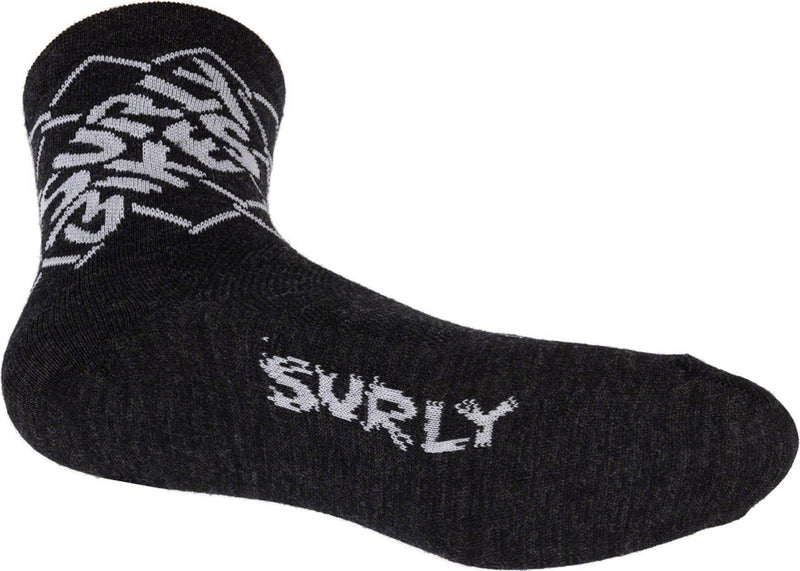 Load image into Gallery viewer, Surly On the Fence Socks - Charcoal, Medium
