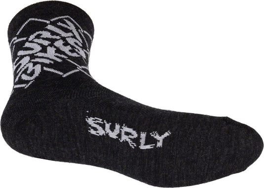 Surly On the Fence Socks - Charcoal, Medium