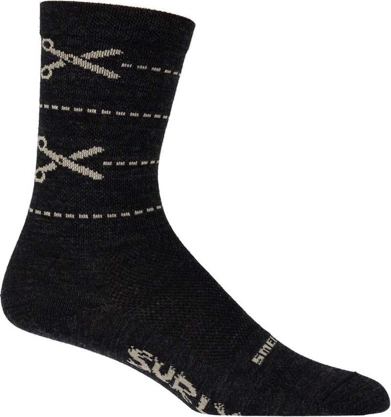 Load image into Gallery viewer, Surly Measure Twice Socks - Charcoal, Medium
