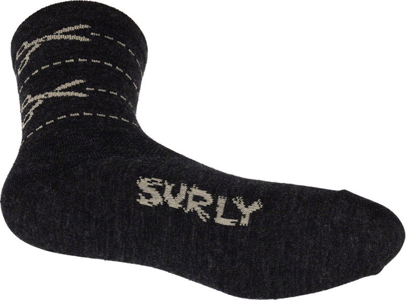 Load image into Gallery viewer, Surly Measure Twice Socks - Charcoal, X-Large
